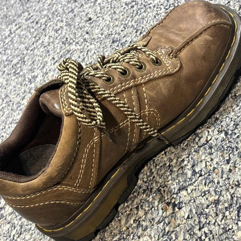 Dr. Doc Martens Men's Brown Leather Kurt Shoes US 10 M Oxford Casual 90s Y2K